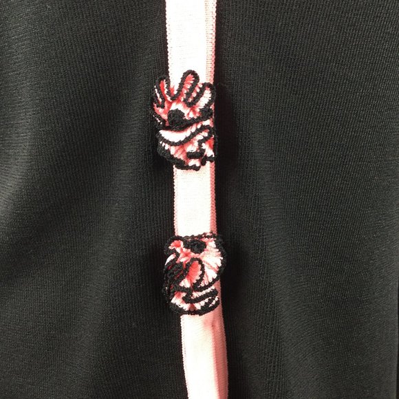 Grace Lewis Sweater Set, Black/Pink, Petite Small - Picture 2 of 9
